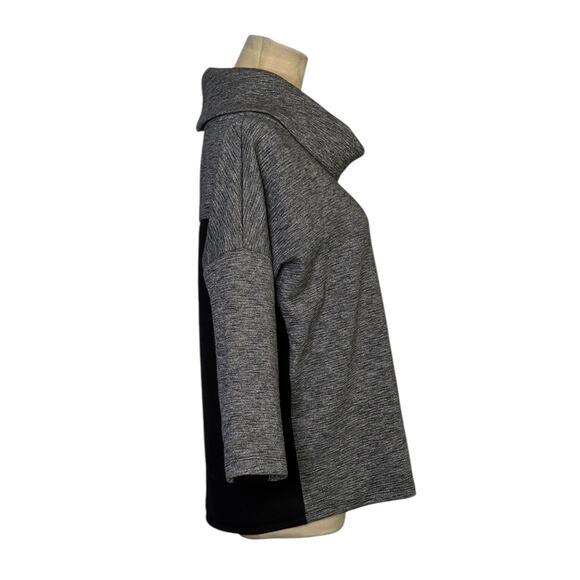 Armani Exchange gray black cowl neck sweatshirt size Small - Picture 6 of 14